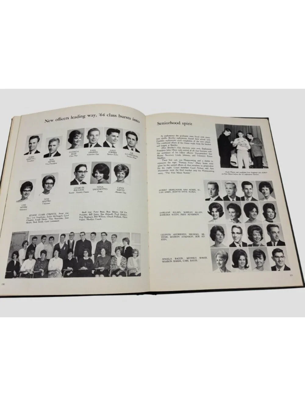 1964 Pioneer Bentley High School Livonia Michigan Yearbook Signed Vintage Annual